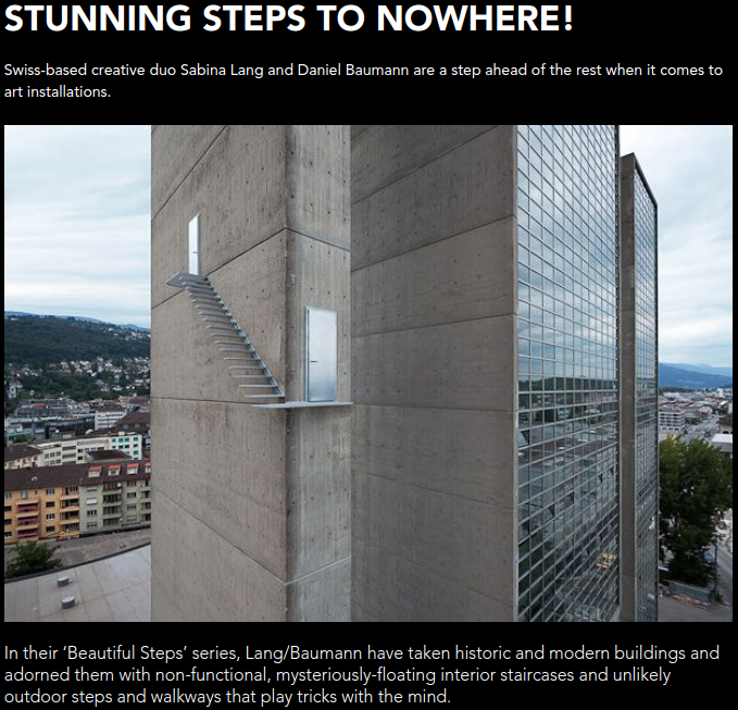 Screenshot: Stunning Steps To Nowhere